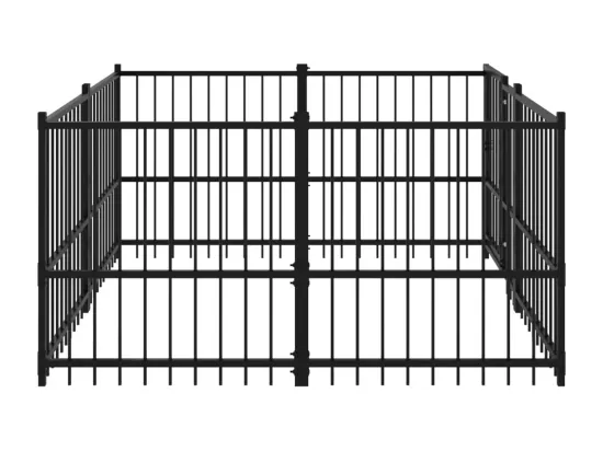 Chenil cage enclos pac noire 194 x 193.5 x 100 cm 02_0041832