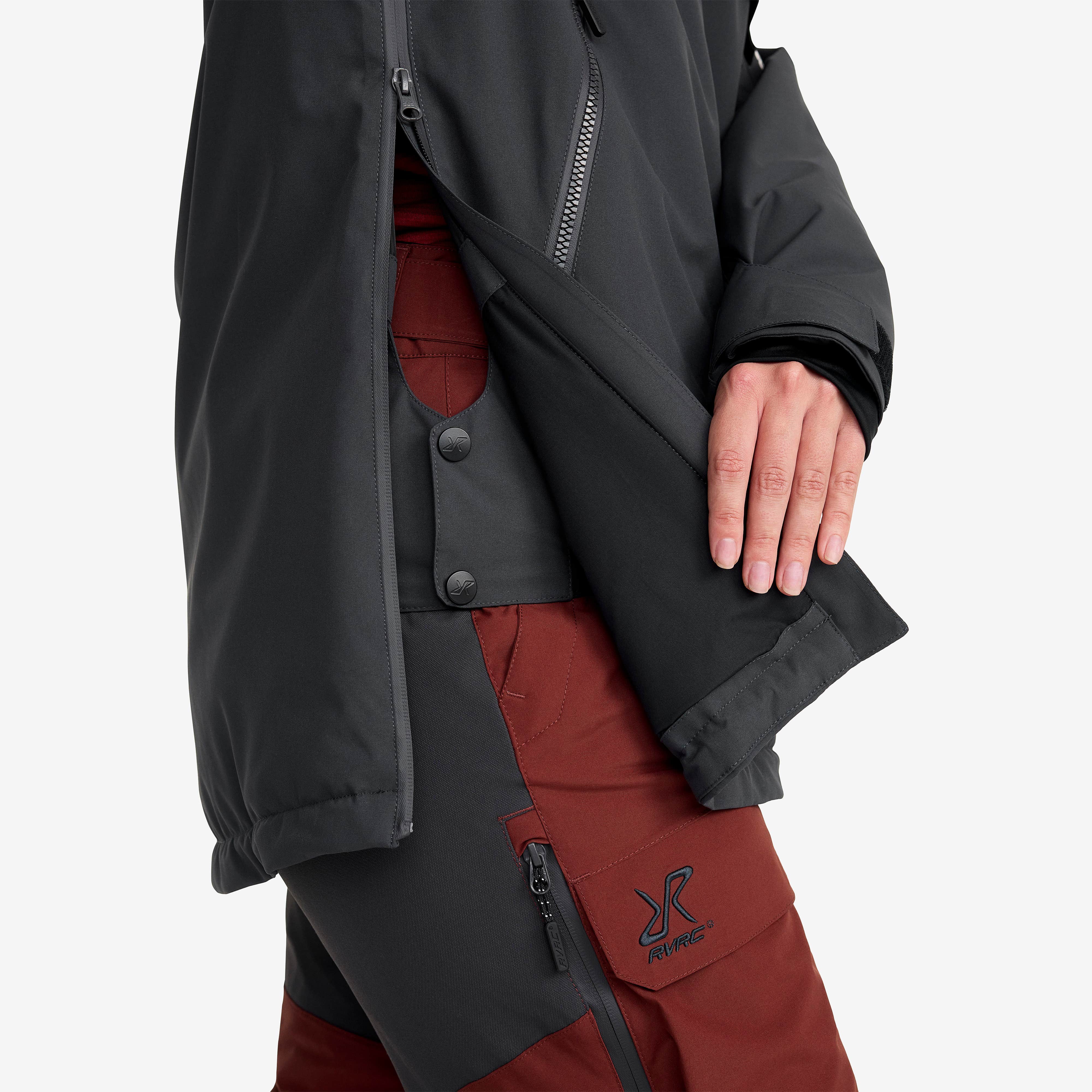 Halo 2L Insulated Ski Anorak Dame Anthracite