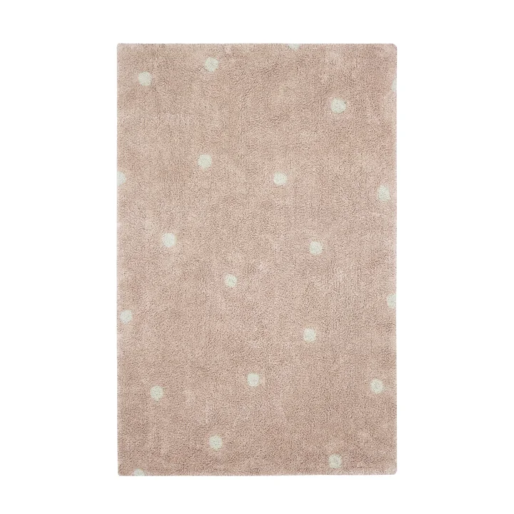 Lorena Canals - Mini Dot Teppich, 100 x 150 cm, rose / natur