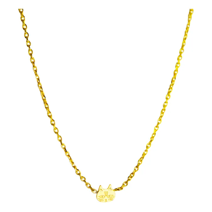 Adorabili Collier Chat | Doré