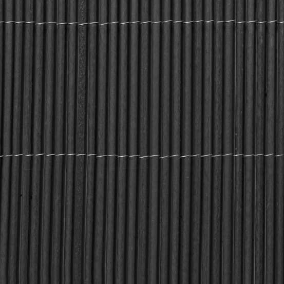 Canisse en osier LOP, anthracite - l.300 x H.100 cm