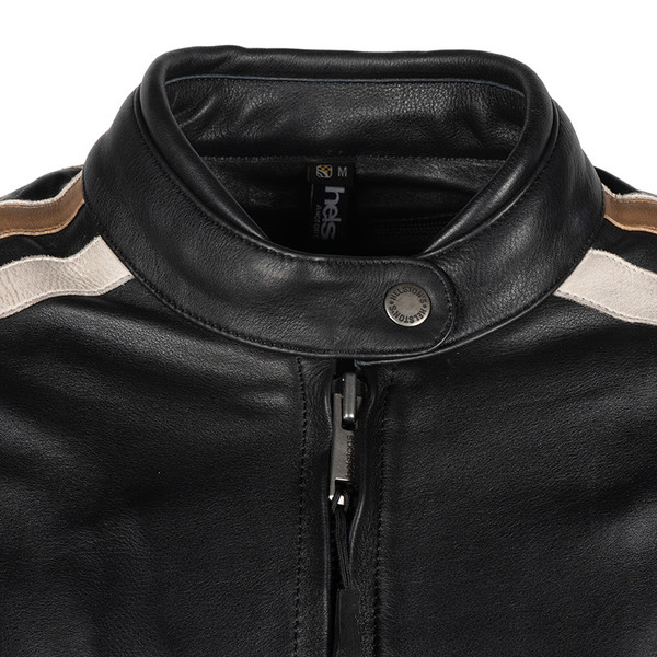 Helstons - Blouson femme Jade Cuir Rag Noir / Marron