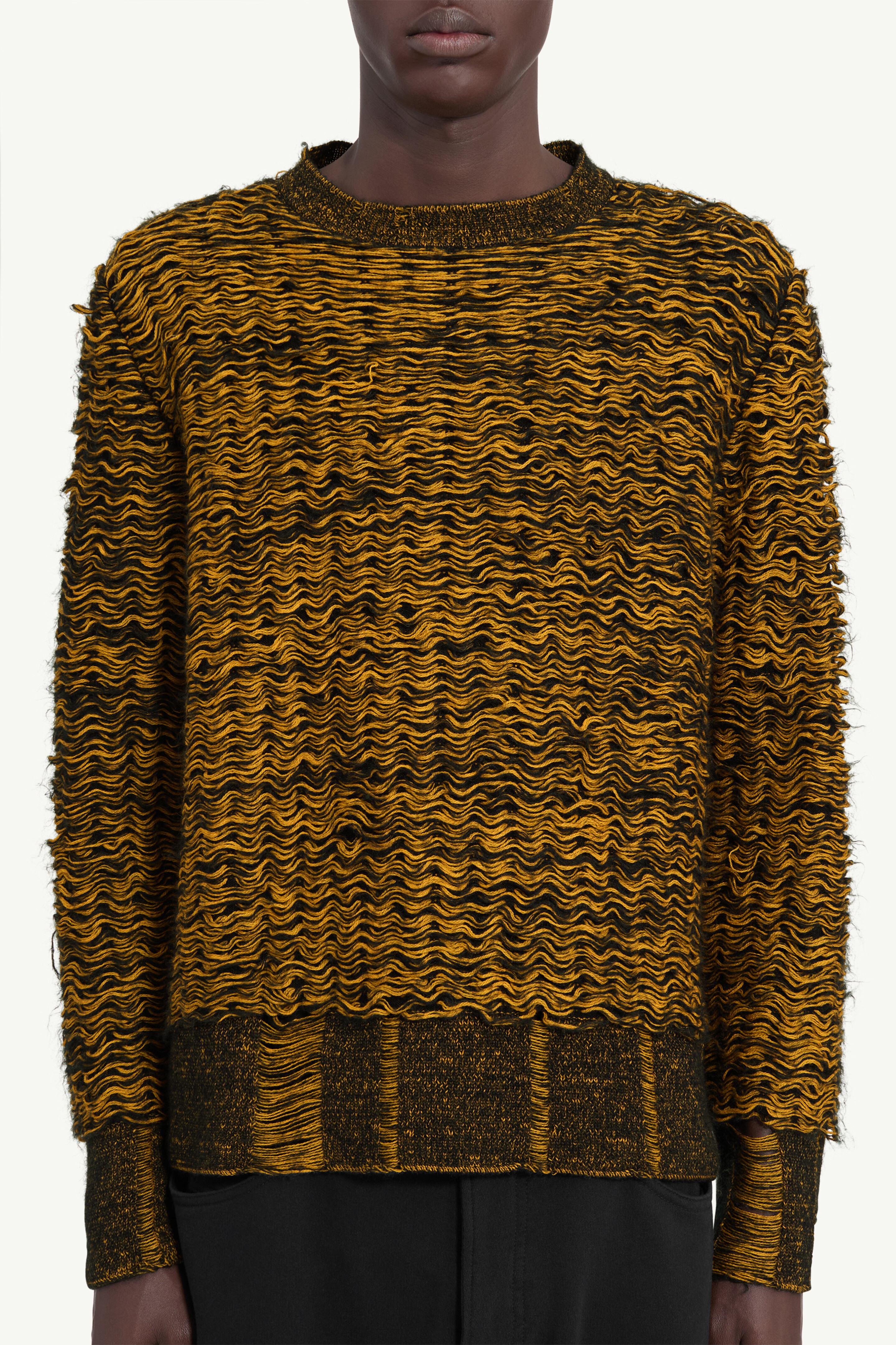Pull en maille en mélange de laine pour homme | MM6