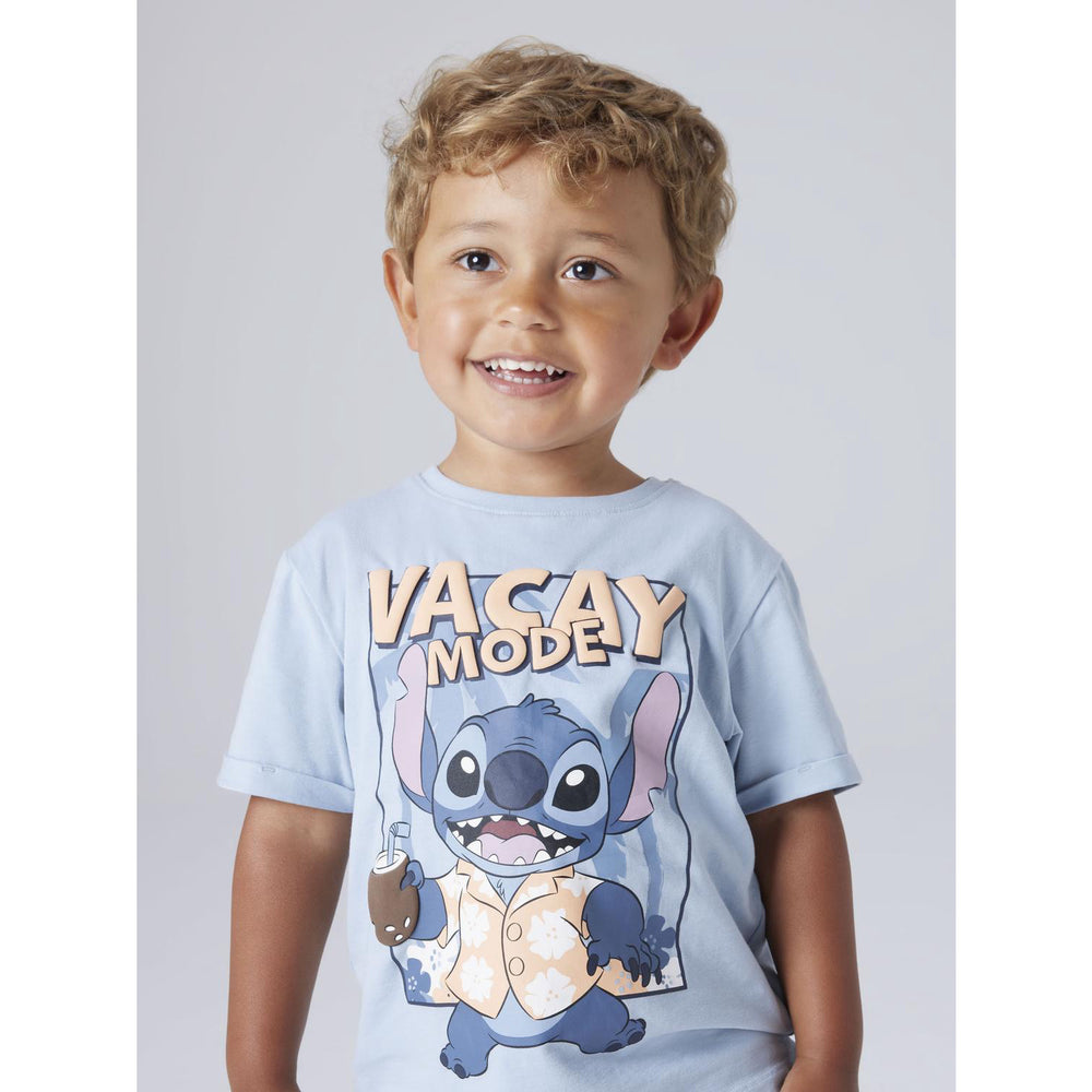 Køb Name It Blue Fog Nmmantonio Stitch Ss Nreg Top Wdi