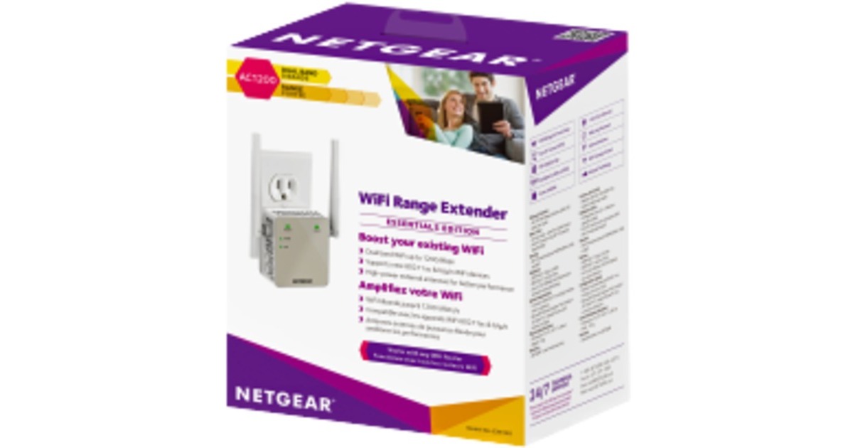 NetgearWifi Range extender AC1200 repeater  (Grijs, Dual band)