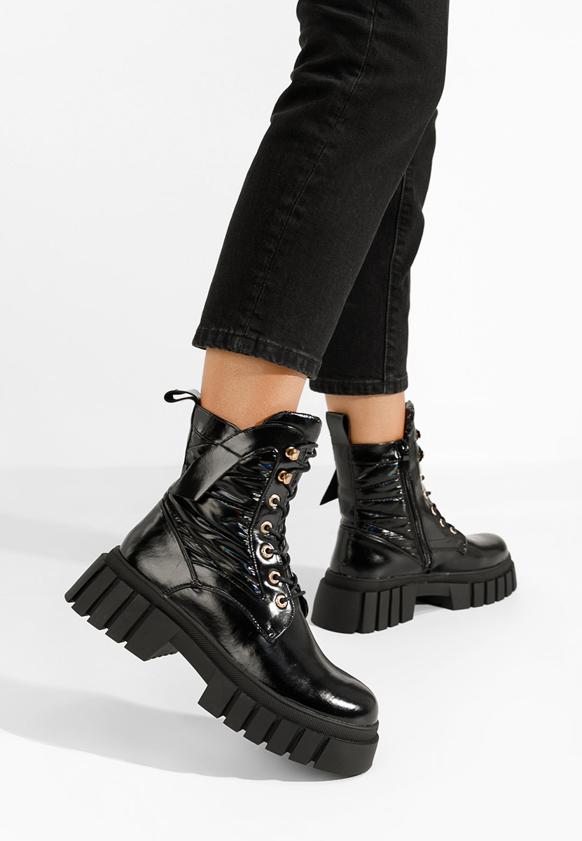 Bottines rangers femme noirs Arryna V2