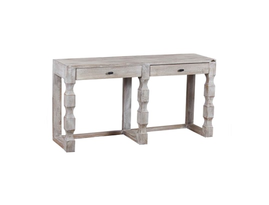 BOIS ET CHIFFONS CONCEPT - Grande console en bois - mango hampton