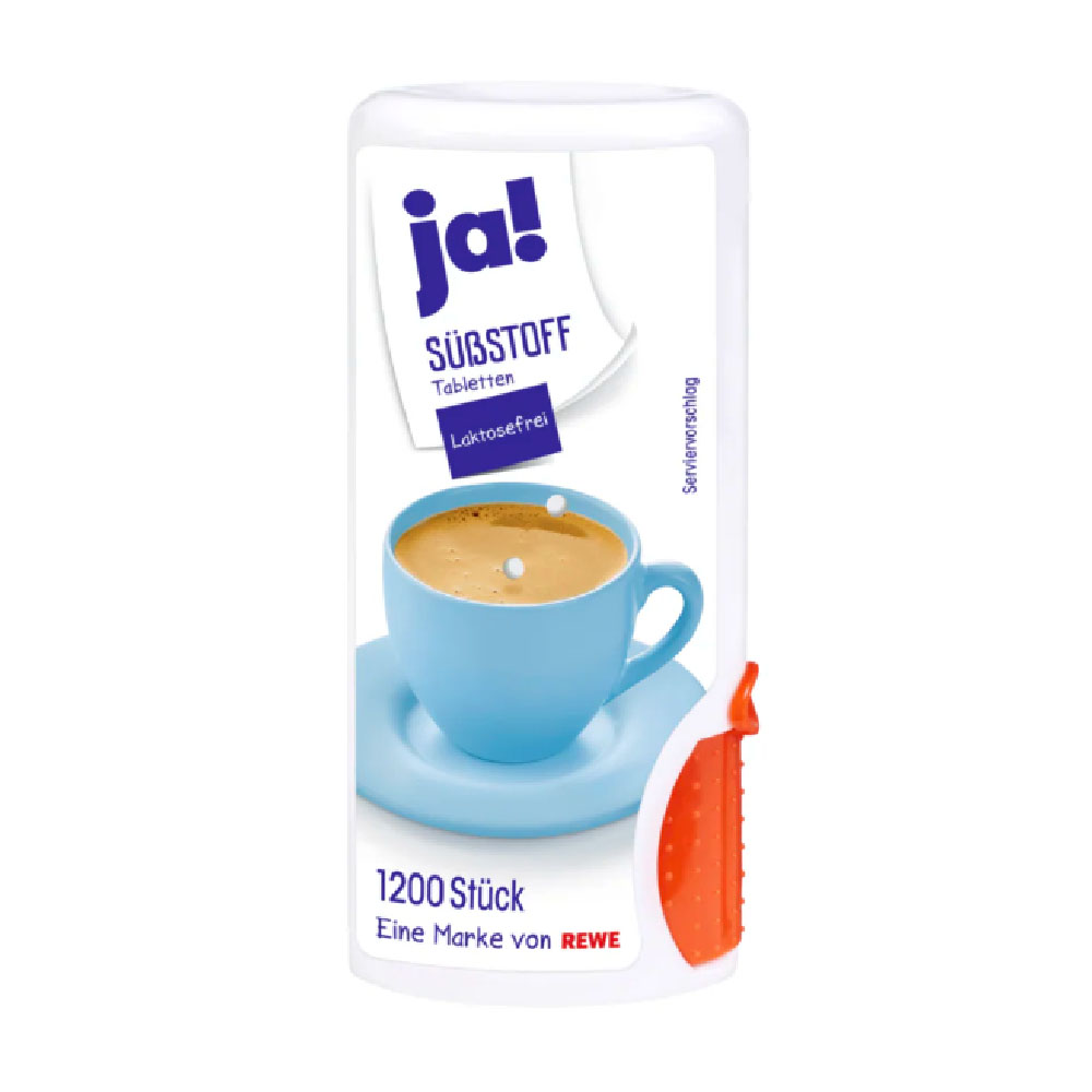 Ja! Süßstoff Tabletten Laktosfrei 1200 stück MHD:30.12.26