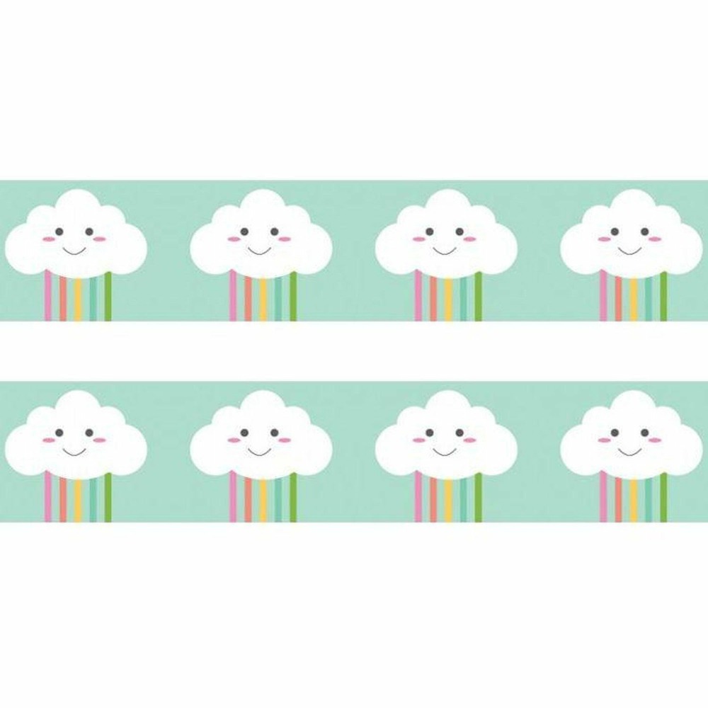 2 masking tapes petits nuages 10 m x 1,5 cm