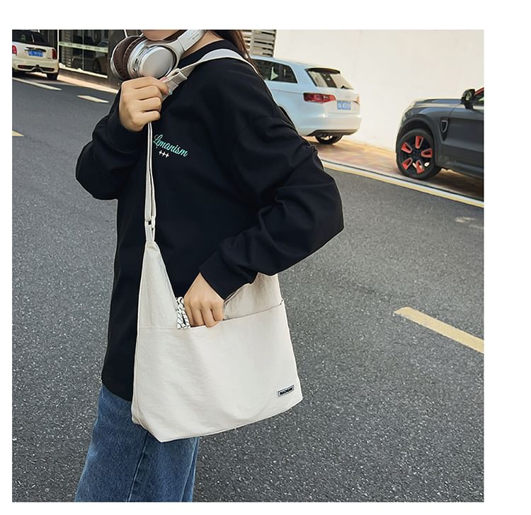 EAVALURE - Matching effen nylon crossbodytas voor koppels