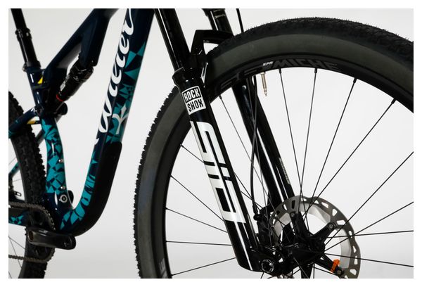 VTT Tout-Suspendu Wilier Triestina Urta Max SLR Shimano XT 12V 29'' Bleu Turquoise Wilier MTB Factory Team 2024