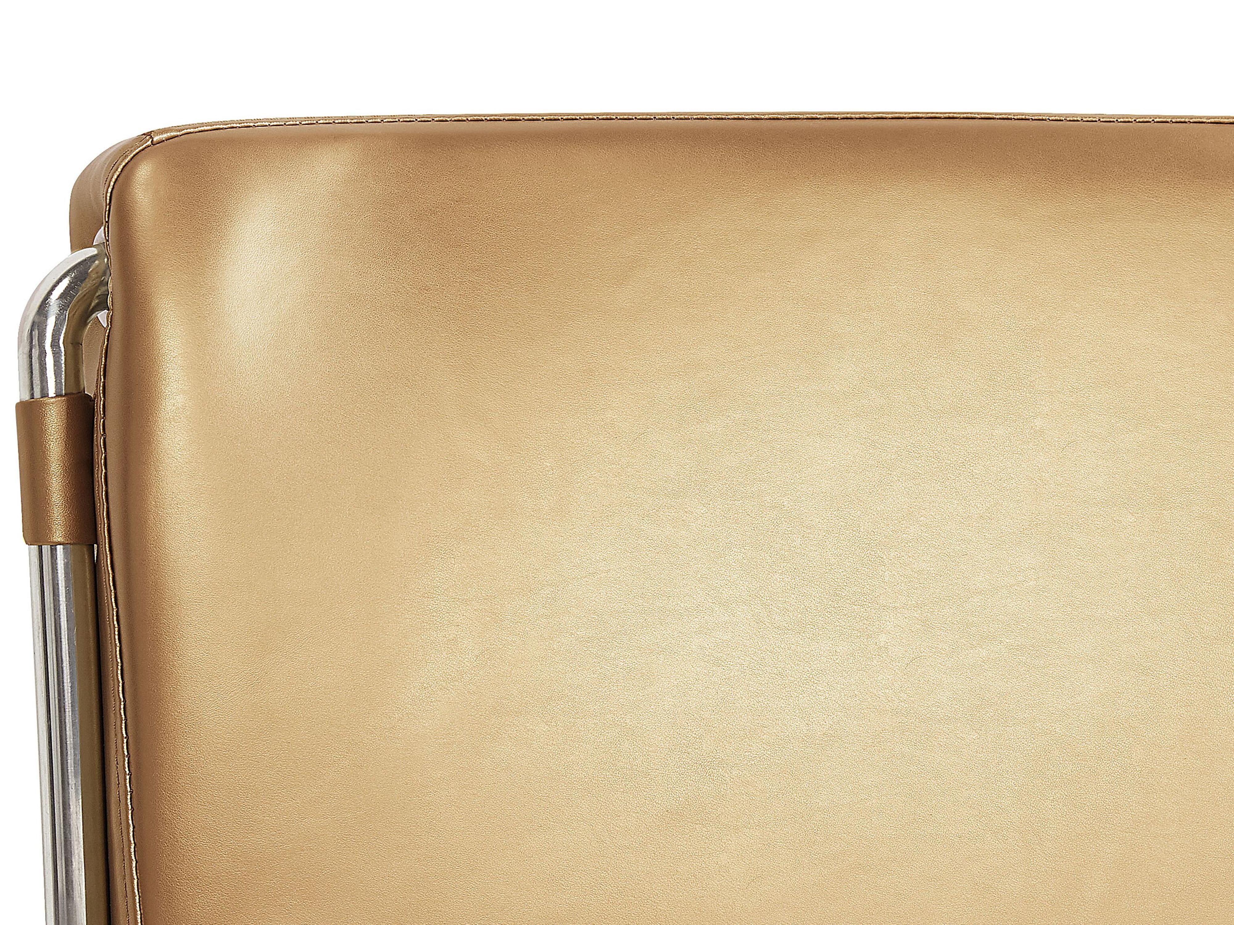 Bed Leer PARIS 180 x 200 cm Goud