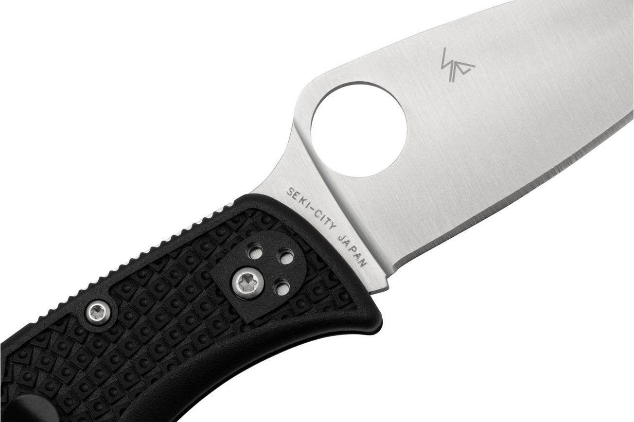 Spyderco LeafJumper Lightweight C262PBK, Satin VG-10, Black FRN zakmes