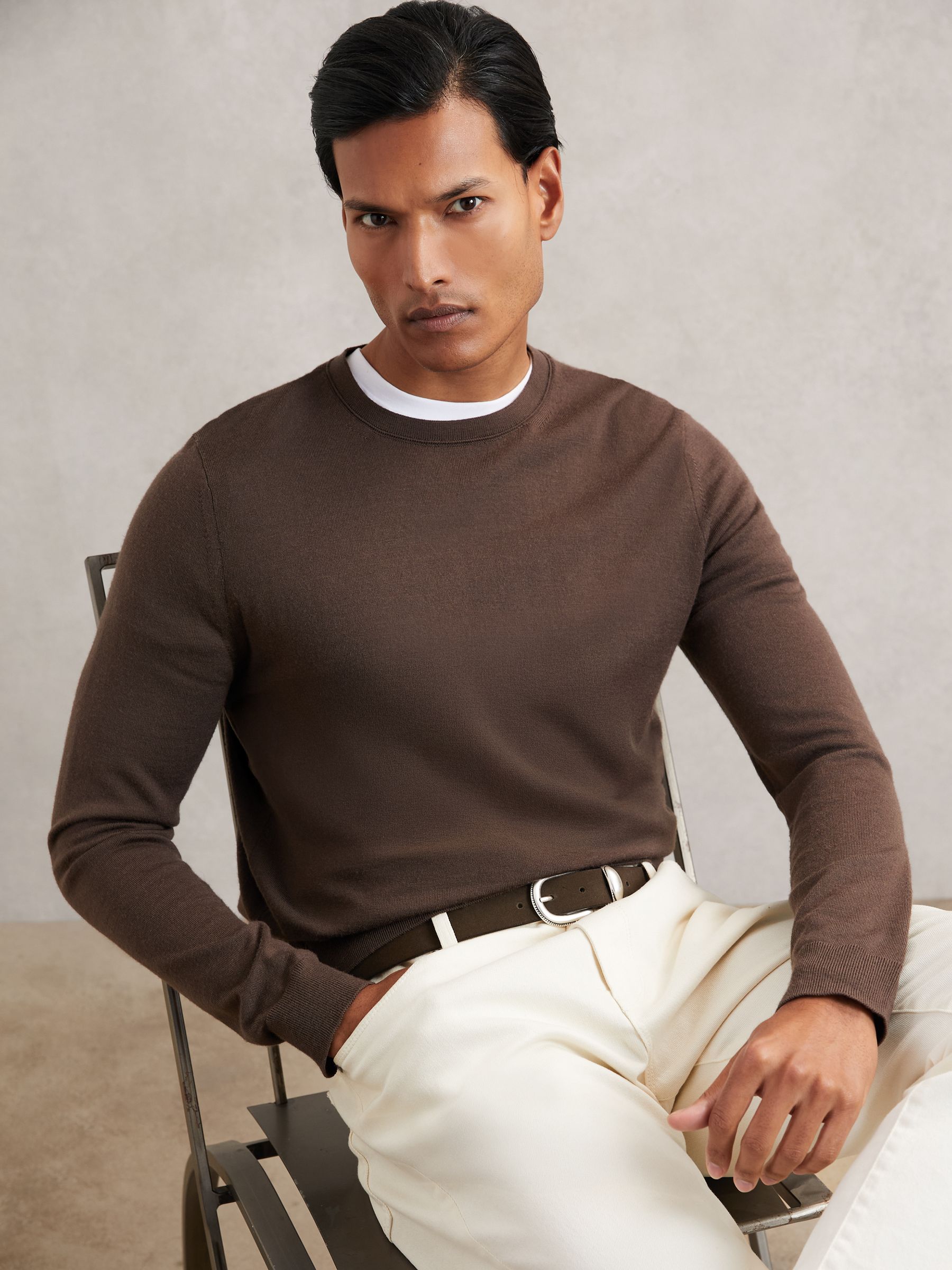Reiss Austin Suede Western-Style Belt