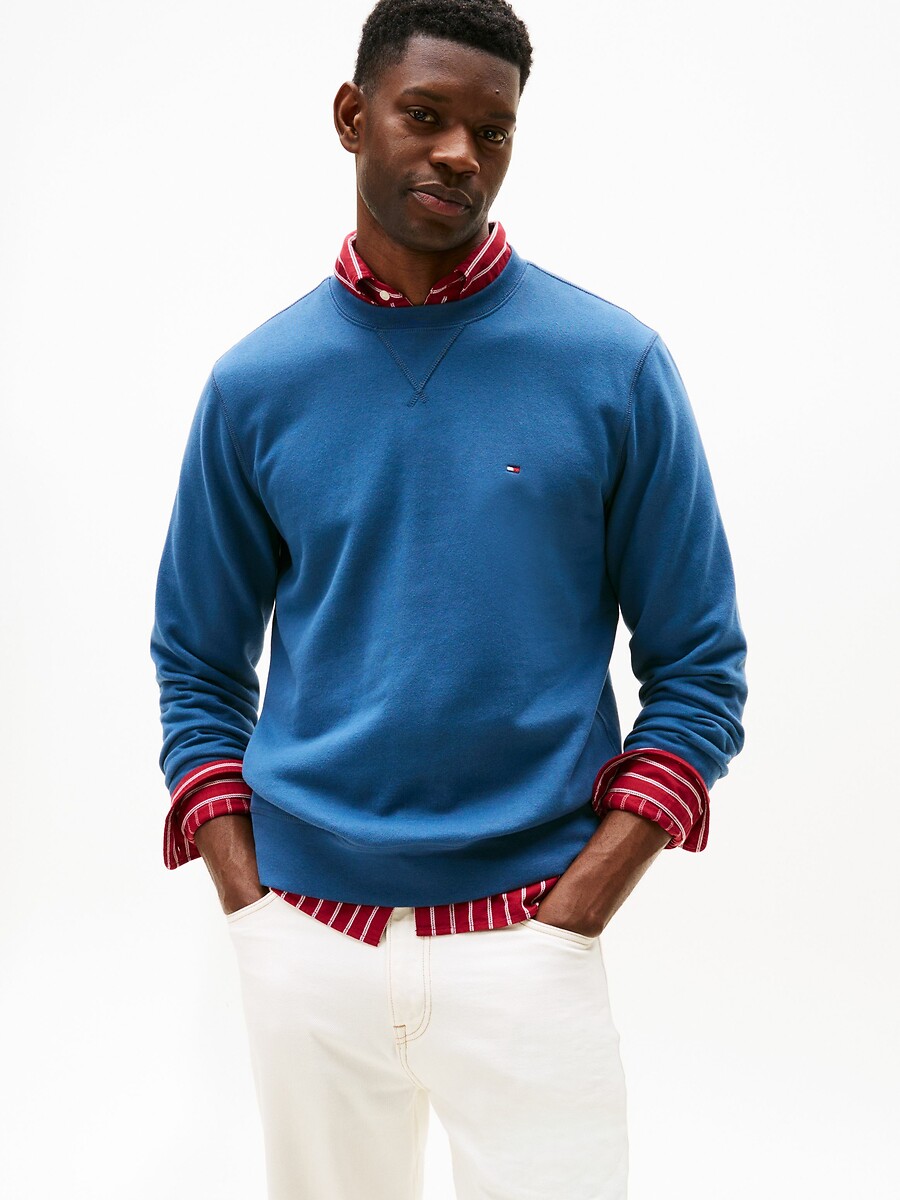 TOMMY HILFIGER<br>Suéter de gola redonda Essentials