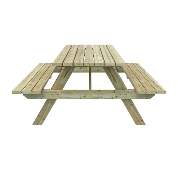 Outdoor Life Products picknicktafel groen hout 77 x 180 cm