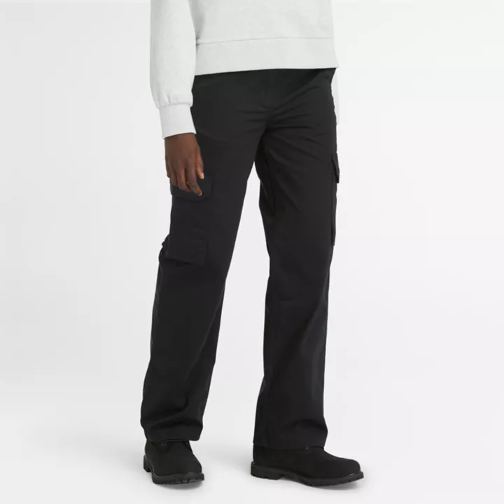 Pantalon cargo utilitaire pour femme en noir
