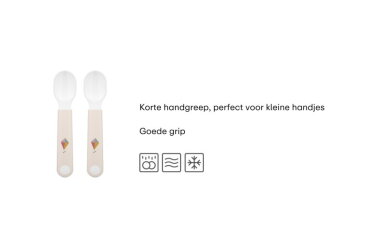 Set oefenlepel Mepal Mio 2 stuks - Sunshine & Rainbow