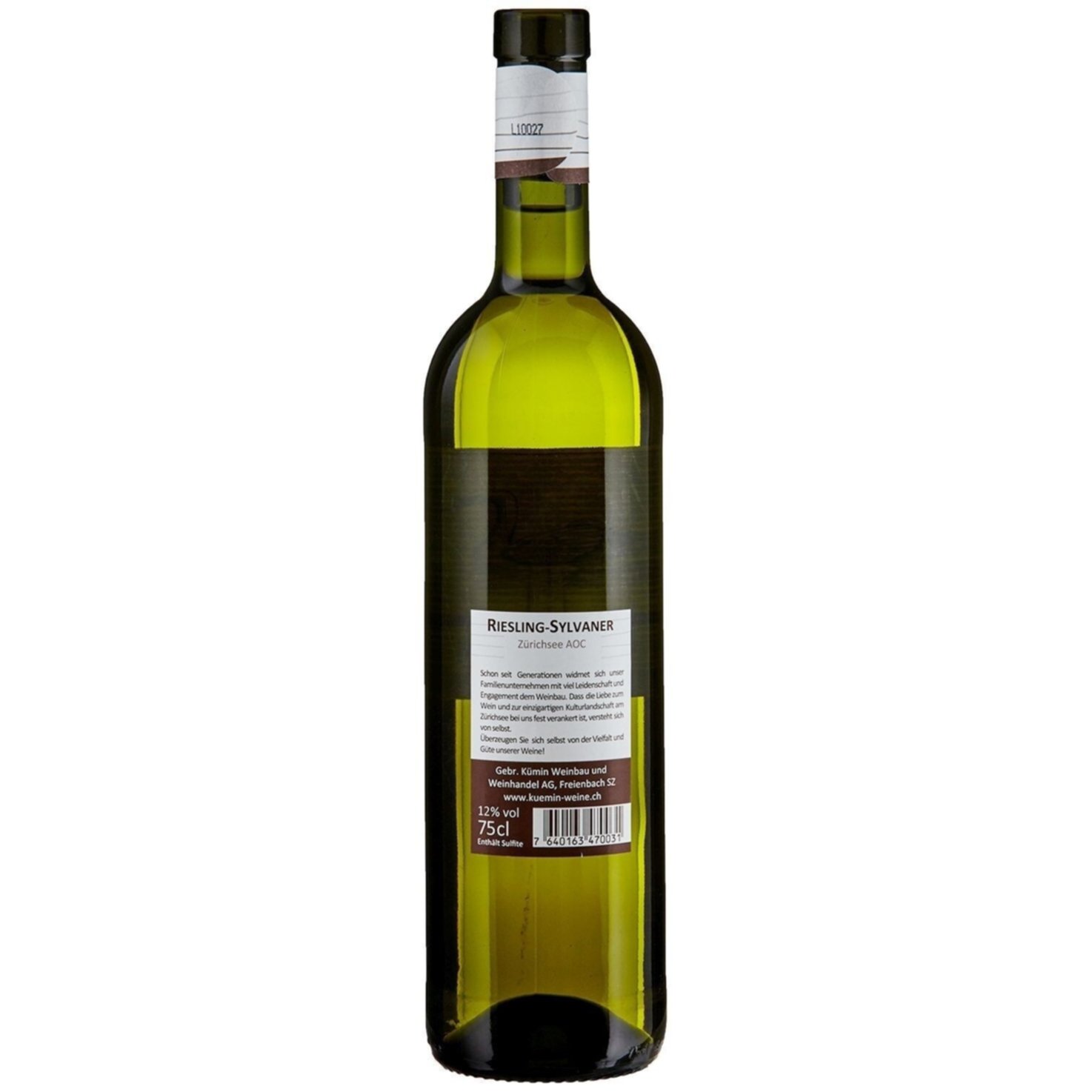 Zürich AOC Riesling Sylvaner Kümin -75cl