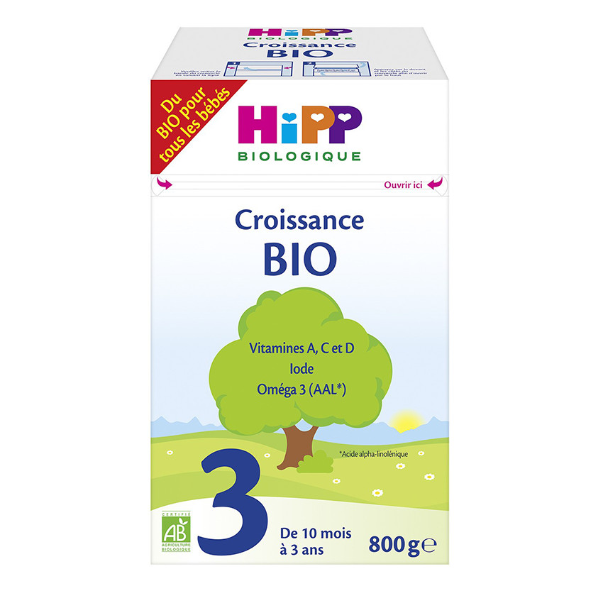 Lait de suite biologique pour nourrissons à partir de 10 mois - 800g
