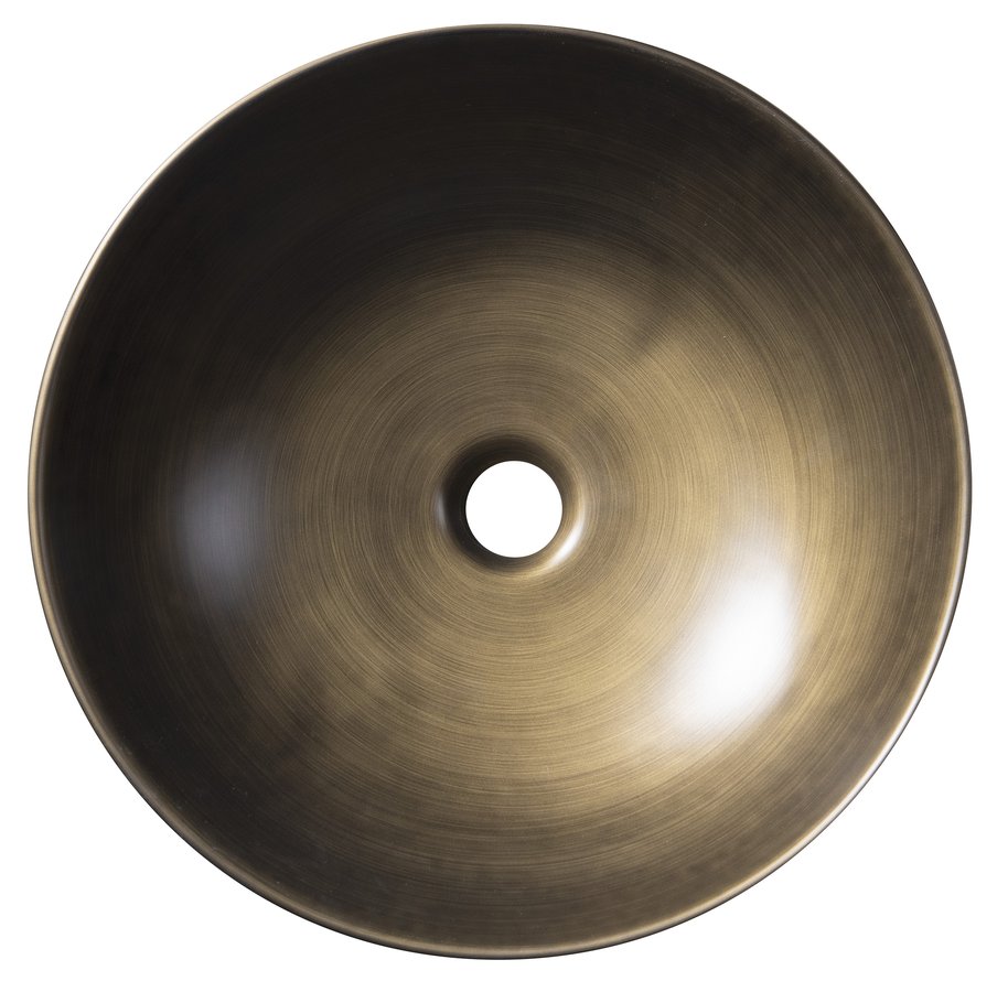 Sapho Priori keramische ronde waskom 41.5cm brons