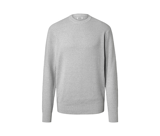 Pullover mit Rundhalsausschnitt, grau