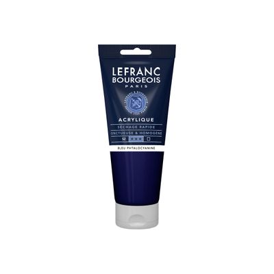 Lefranc Bourgeois - Peinture acrylique - bleu phtalocyanine - 200 ml