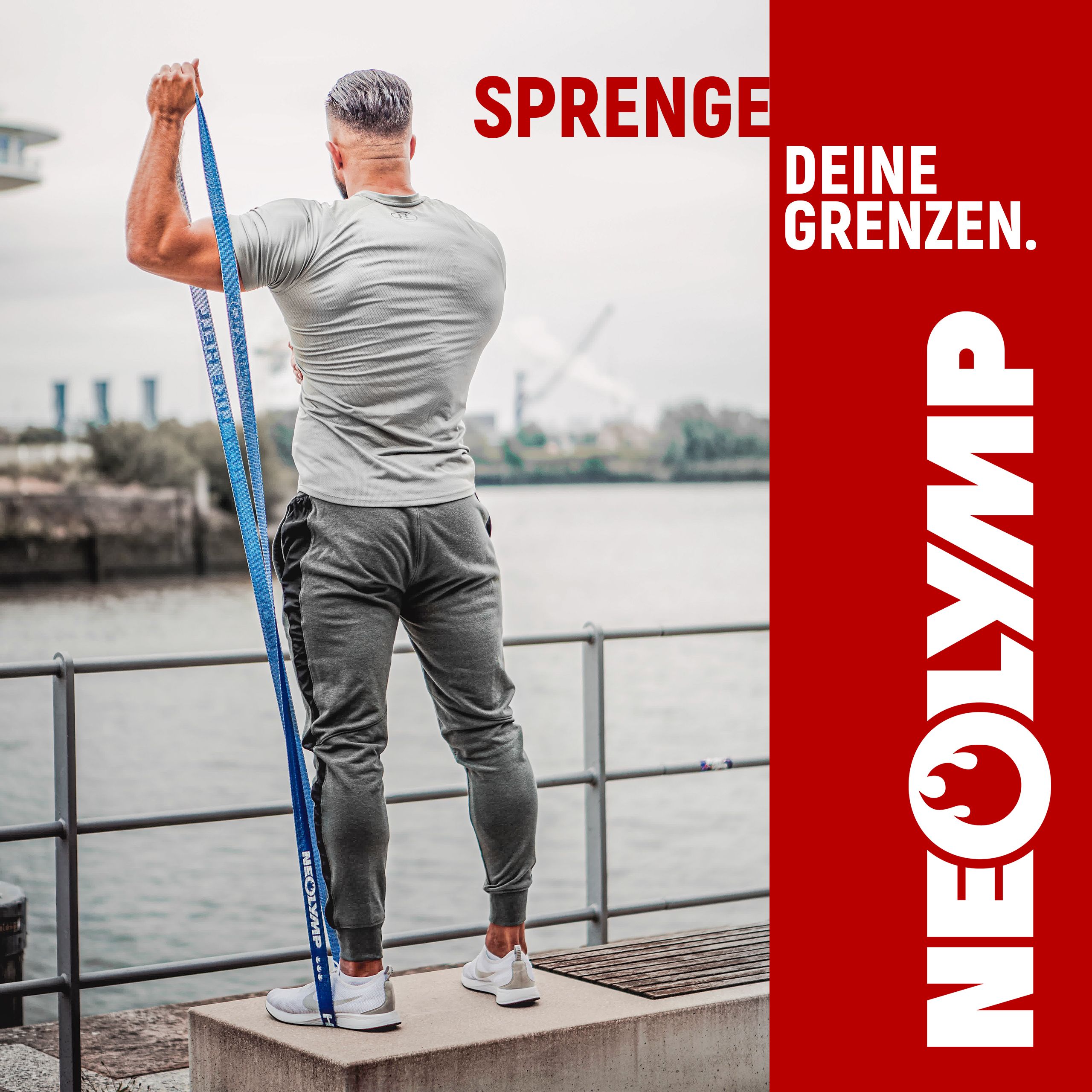 NEOLYMP lange Fitnessbänder Stoff