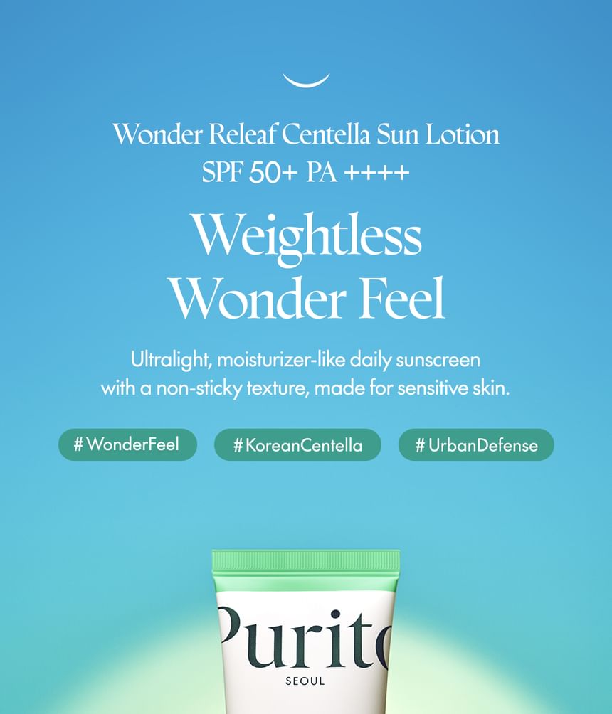Purito SEOUL - Wonder Releaf Centella dagelijkse zonnebrandcrème