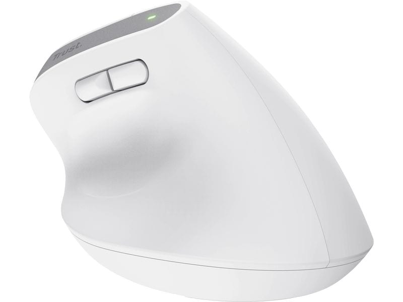 Trust Ergonomische Maus Bayo Ergonomische kabellose Maus für mehrere Geräte mit optimalem vertikalem Winkel für weniger Belastung des Handgelenks