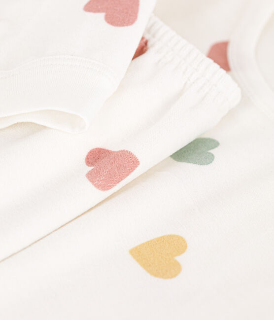 Pyjama cœur petite fille en velours