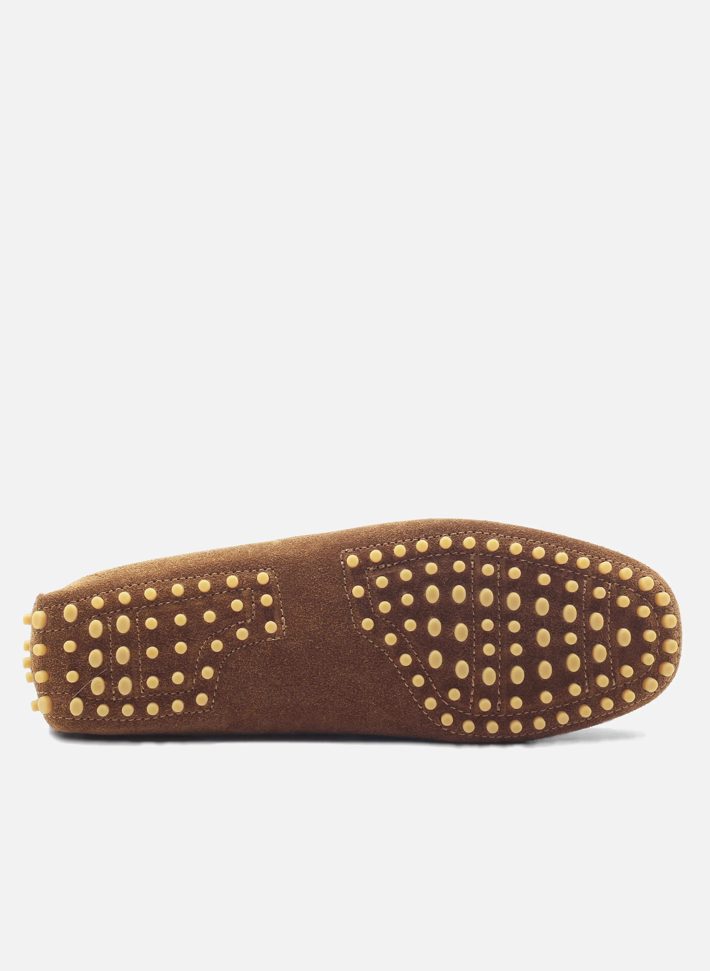 Mocassins picots doublés cuir daim | Marron