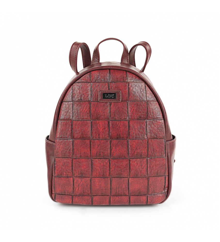 Mochila antifurto Lois vermelha - 23x27x11cm -