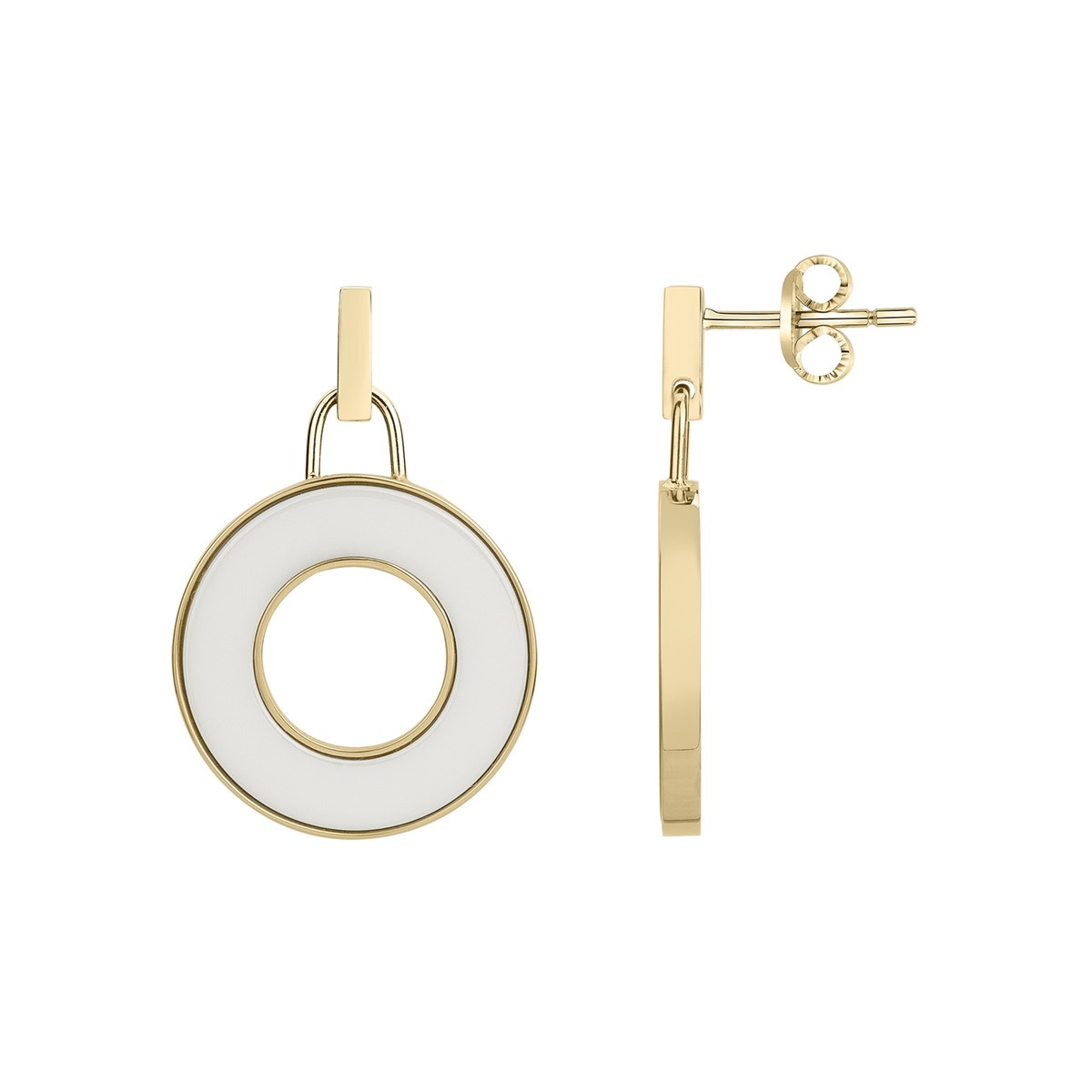 Boucles d'oreilles pendantes en Acier