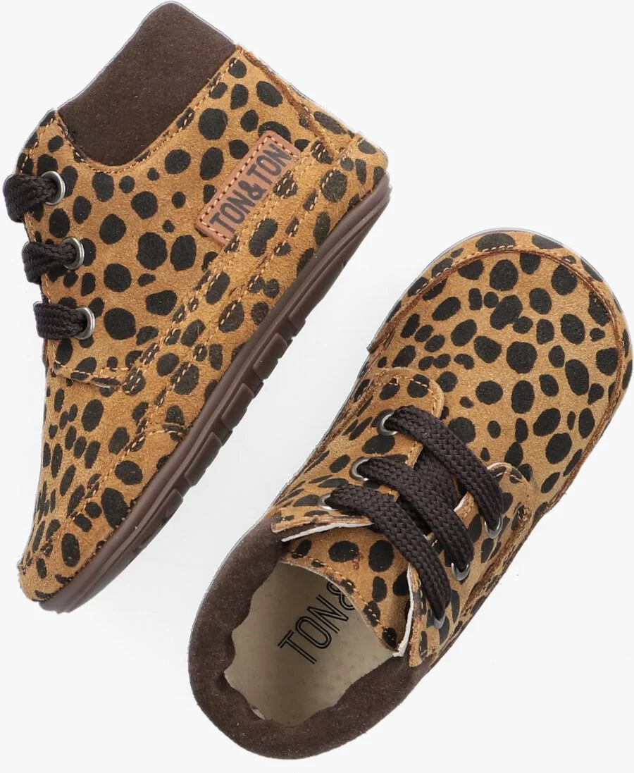 TON & TON bruine ton & ton babyschoenen lief