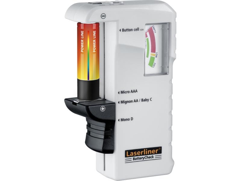 Laserliner Batterietester BatteryCheck Elektrisches Prüfgerät für Batterien