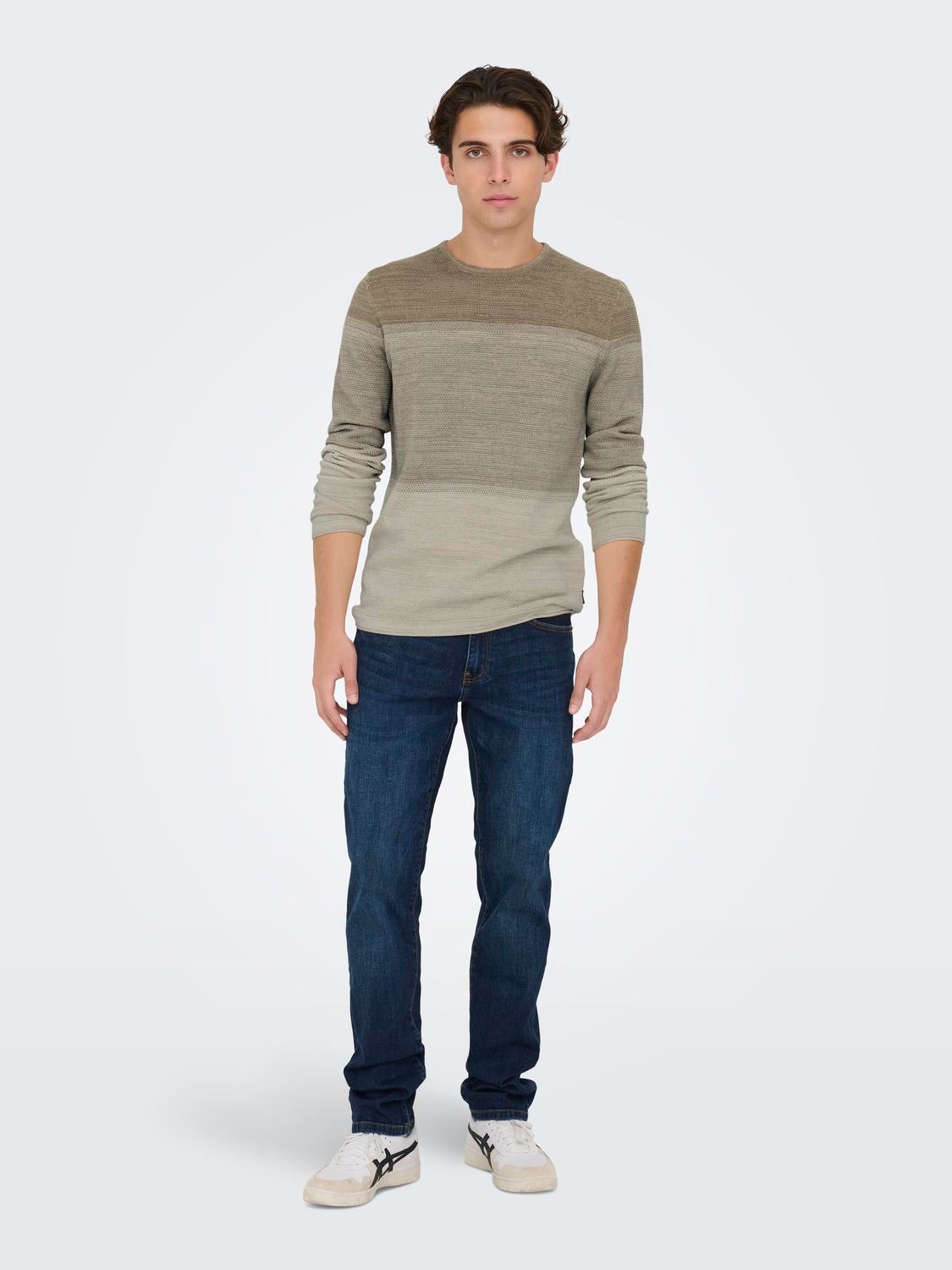 ONSPANTER Pullover Chinchilla