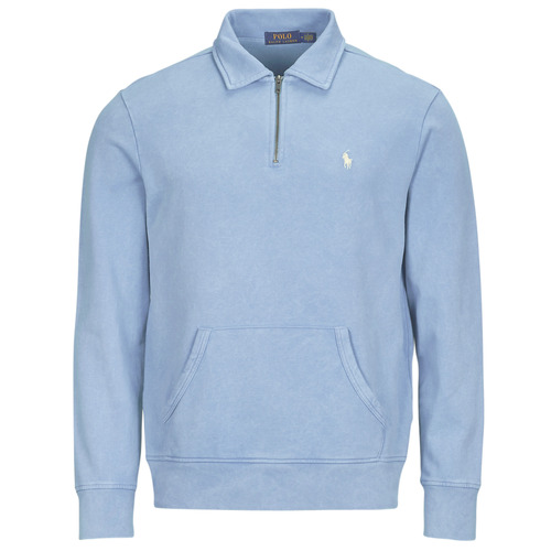 Polo Ralph Lauren - SWEATSHIRT DEMI ZIP EN MOLLETON Azul / Celeste / Azul