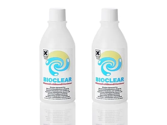 Waterbed Bouclé ZEN 180 x 200 cm Natuurlijk essenhout