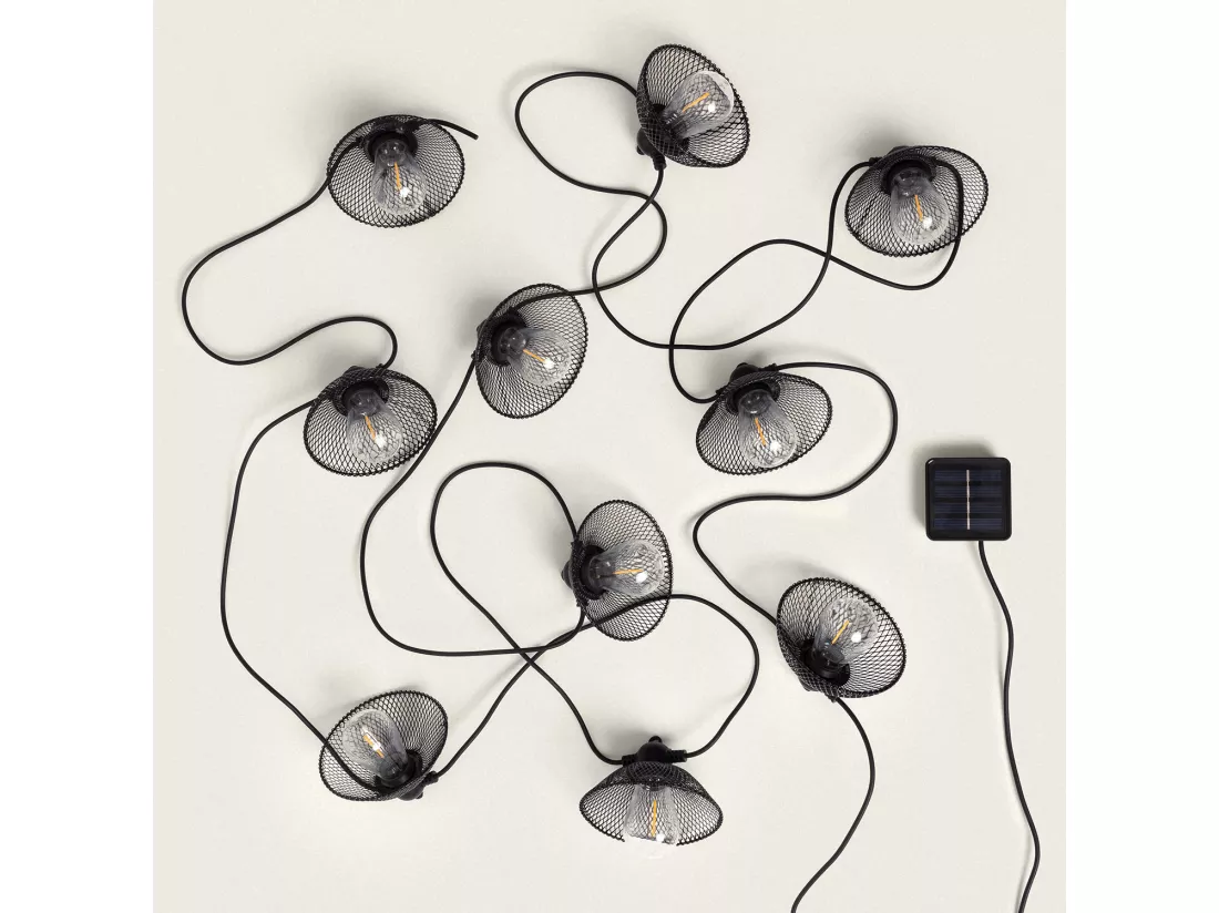 Guirlande Solaire Extérieure d'Ampoules LED Kodos 6.5m 3000K Blanc chaud