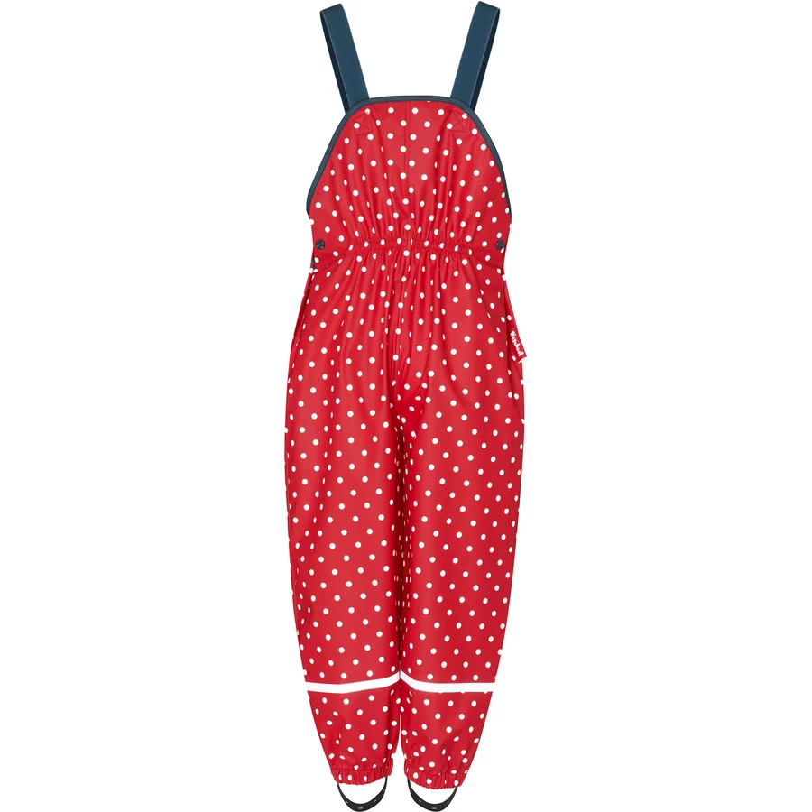 Playshoes Regenlatzhose mit Punkten rot