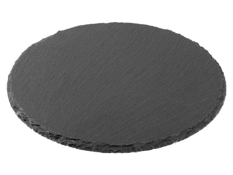 COCON Kerzenuntersetzer Ø 20 cm, Schiefer, Schwarz Untersetzer aus Schiefer für Kerzen
