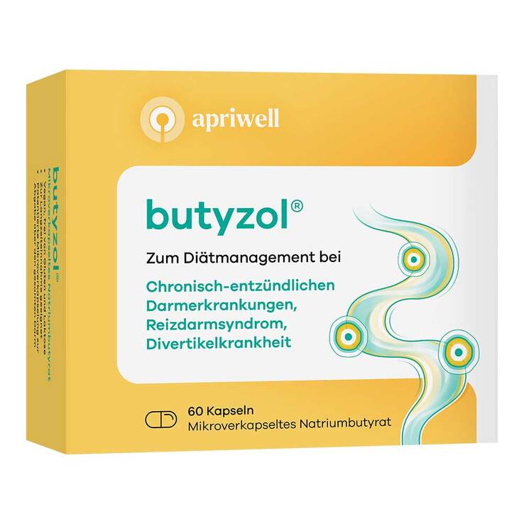 Butyzol mikroverkapsel.Natriumbutyrat Apriwell Hartkapseln, 60 St