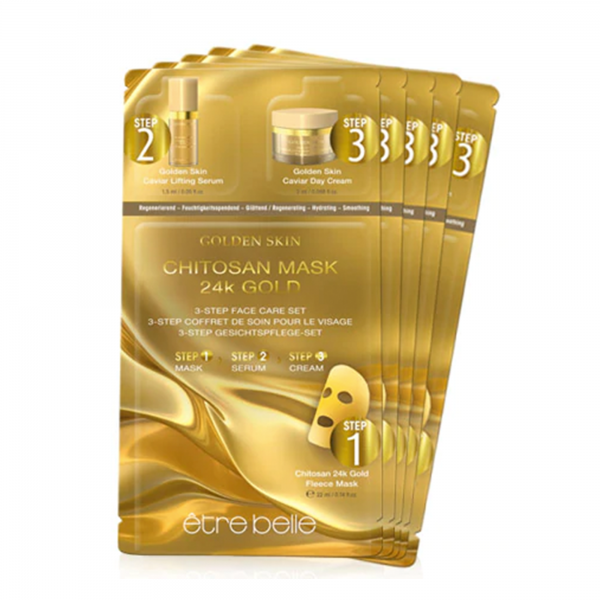 être belle Golden Skin 3-Step Gesichtspflege-Set 5Stk.