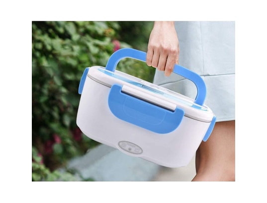 HERZBERG - Bento - Lunch Box Boite à déjeuner chauffante électrique bleu hg03152-blu