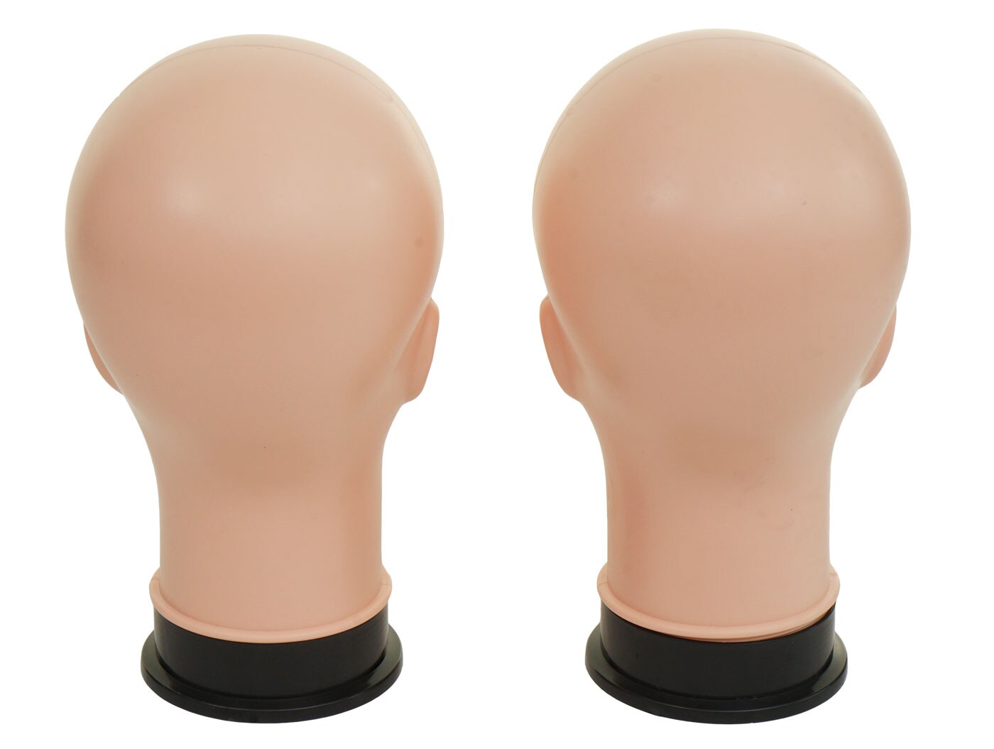 2x Mannequin-Kopf MCW-G81, Perückenpuppe weiblich Frau Schaufensterfigur Puppe Schaufensterpuppe, 30cm