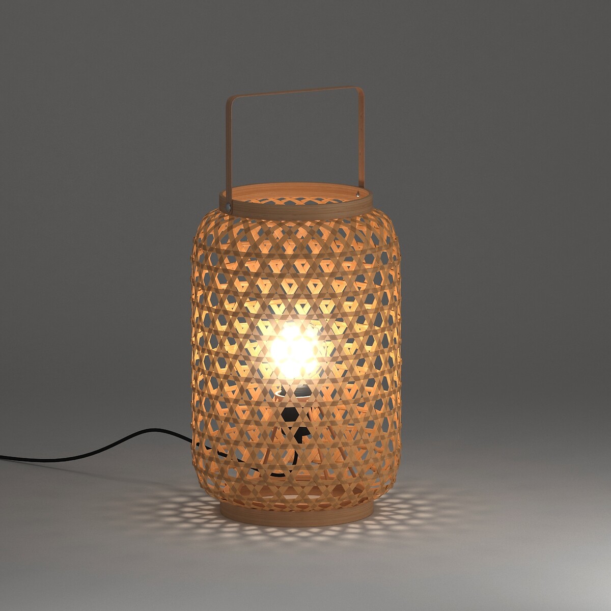 LA REDOUTE INTERIEURS<br>Candeeiro de mesa Iska em bambu