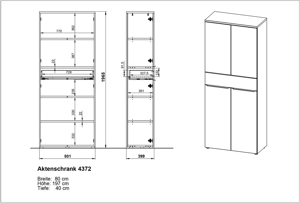 Aktenschrank Mailand
