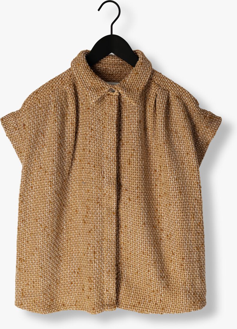 RUBY TUESDAY gouden ruby tuesday top muna oversized short sleeves boucle shirt