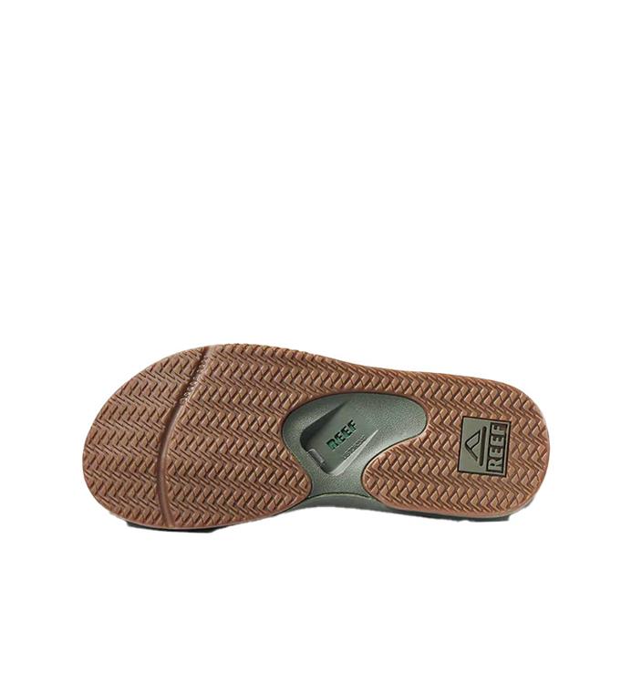 Reef Men Fanning Olive Palm Teenslippers